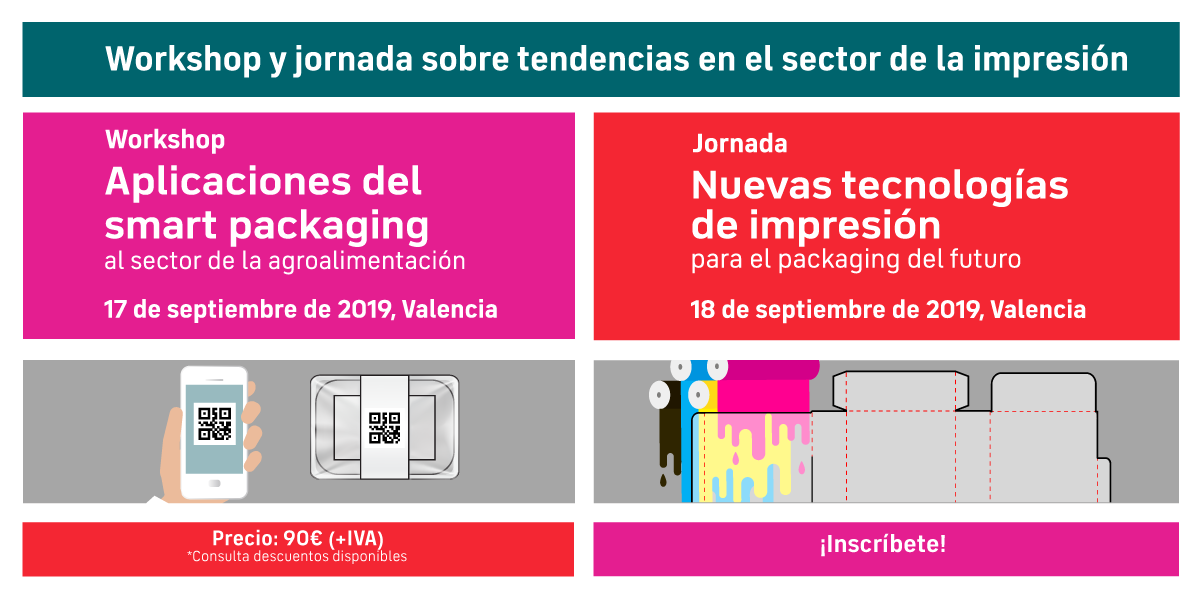 Workshop y jornada sobre tendencias en el sector de la impresión. Días 17 y 18 de septiembre de 2019